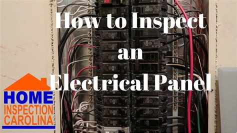 how to inspect electrical panels